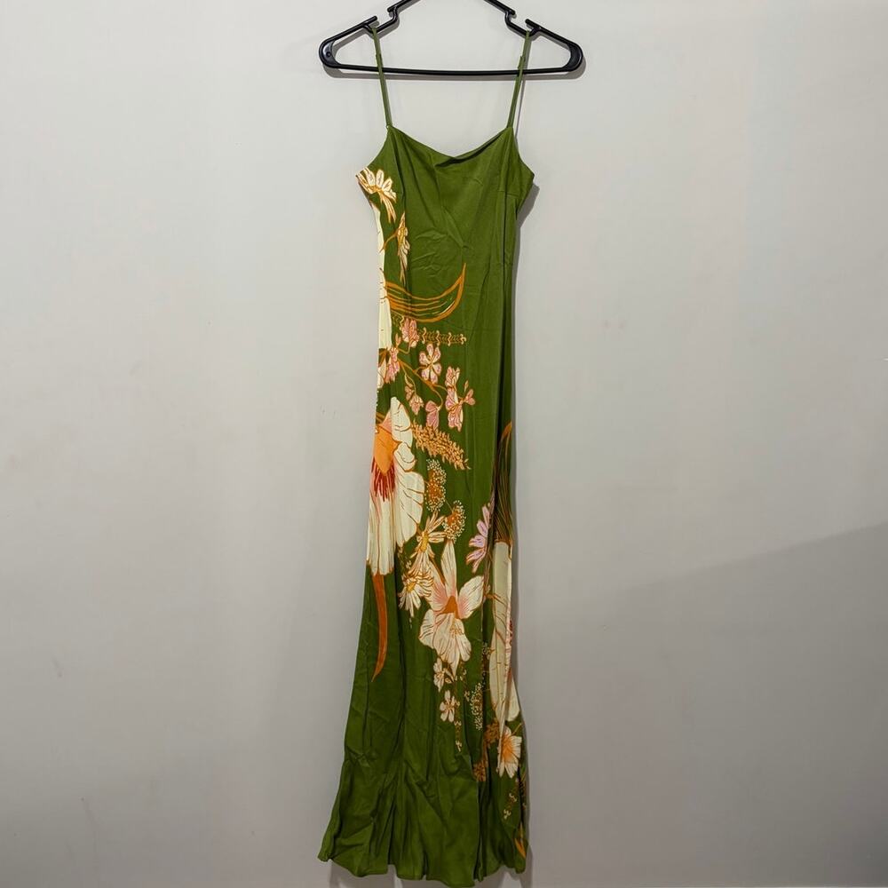 Farm Rio x Anthropologie Maxi Slip Dress Wildflower - Size XS - Picture 2 of 9